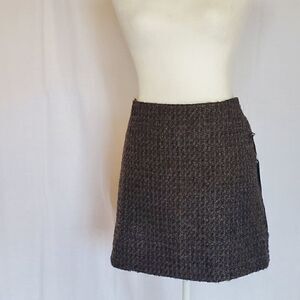Willi Smith wool plaid shimmer skirt 10